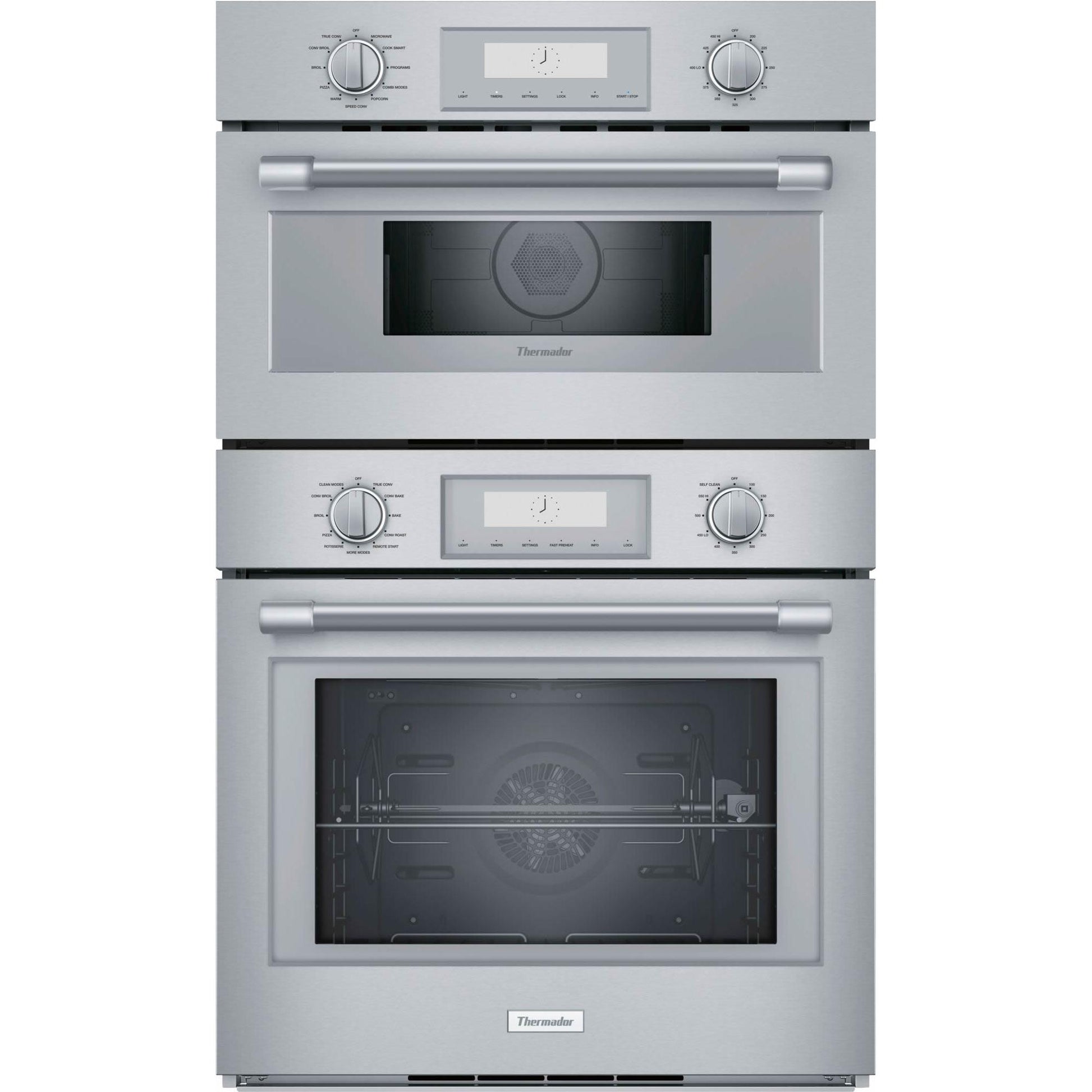 Thermador 30-inch, 6.1 cu.ft. Built-in Combination Wall Oven with Speed Oven PODMC301W IMAGE 1