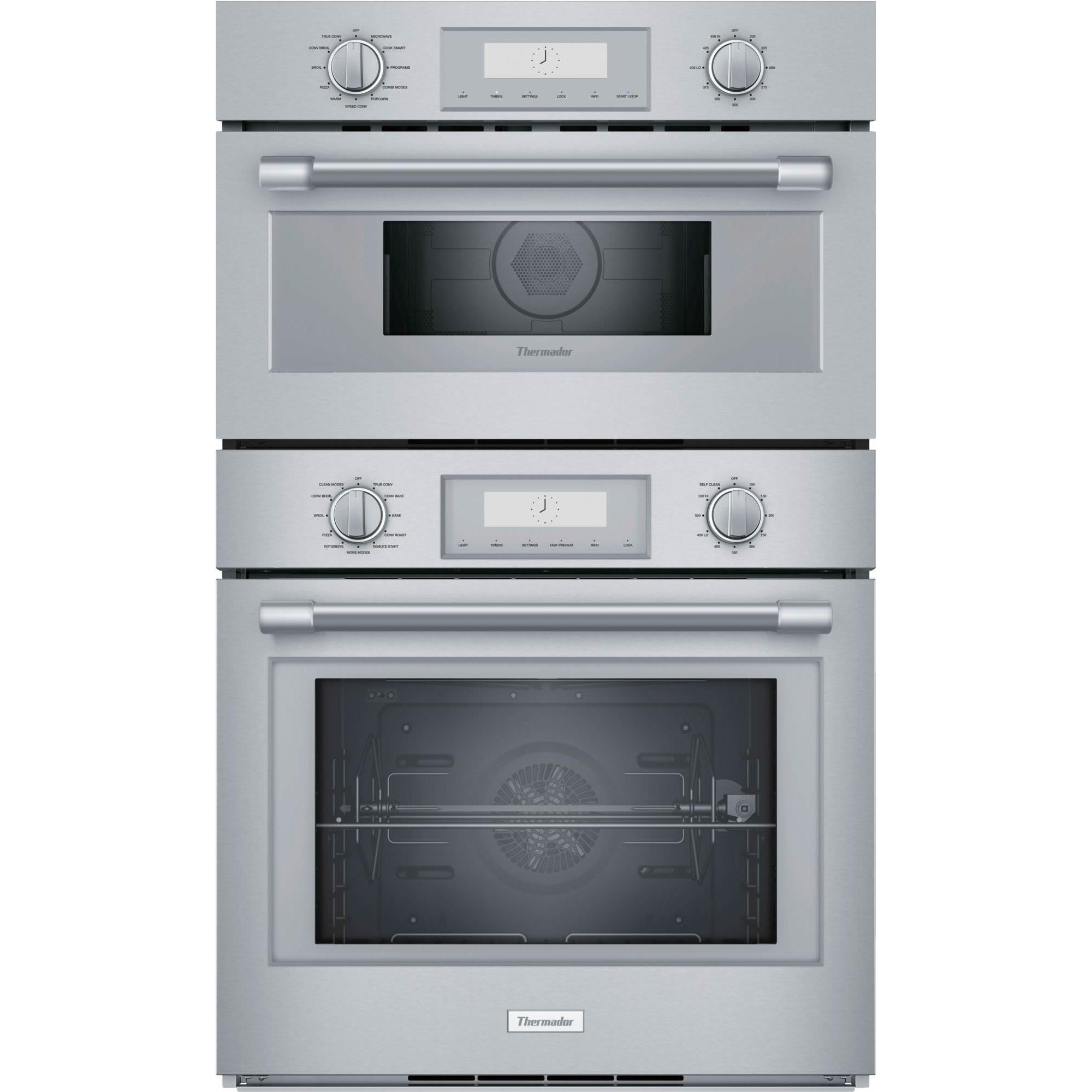 Thermador 30-inch, 6.1 cu.ft. Built-in Combination Wall Oven with Speed Oven PODMC301W IMAGE 1