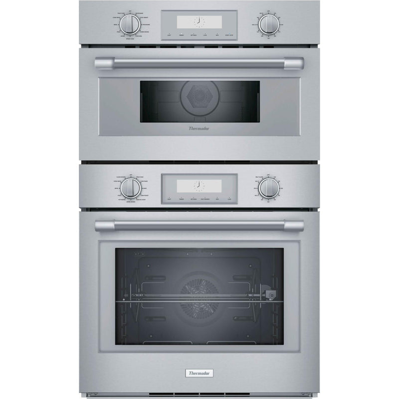 Thermador 30-inch, 6.1 cu.ft. Built-in Combination Wall Oven with Speed Oven PODMC301W IMAGE 1