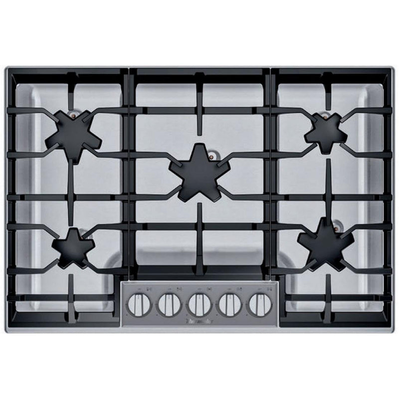Thermador 30-inch Built-in Gas Cooktop with Patented Star® Burners SGSP305TS IMAGE 1