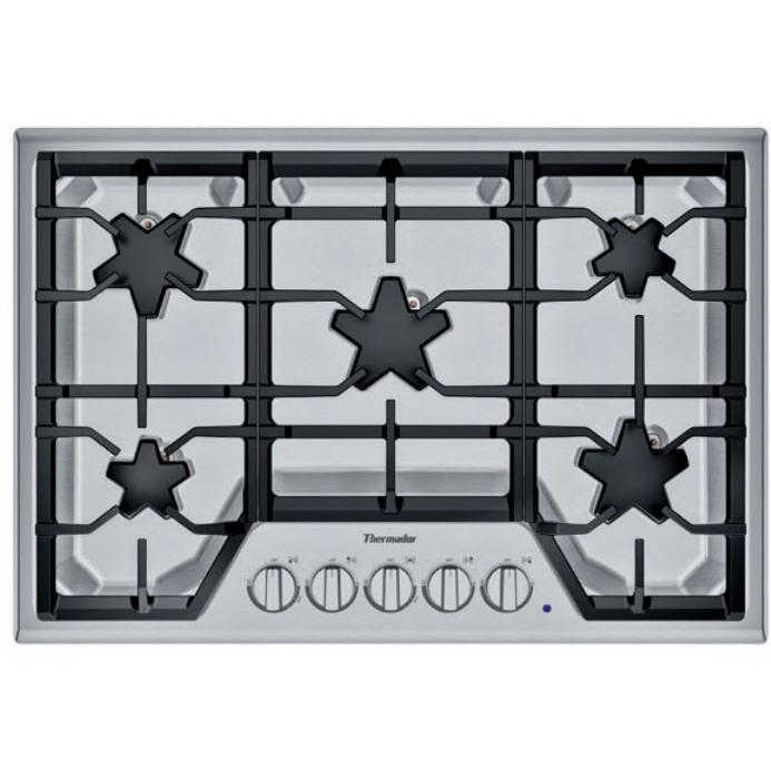 Thermador 30-inch Built-in Gas Cooktop with Patented Star® Burners SGSX305TS IMAGE 1