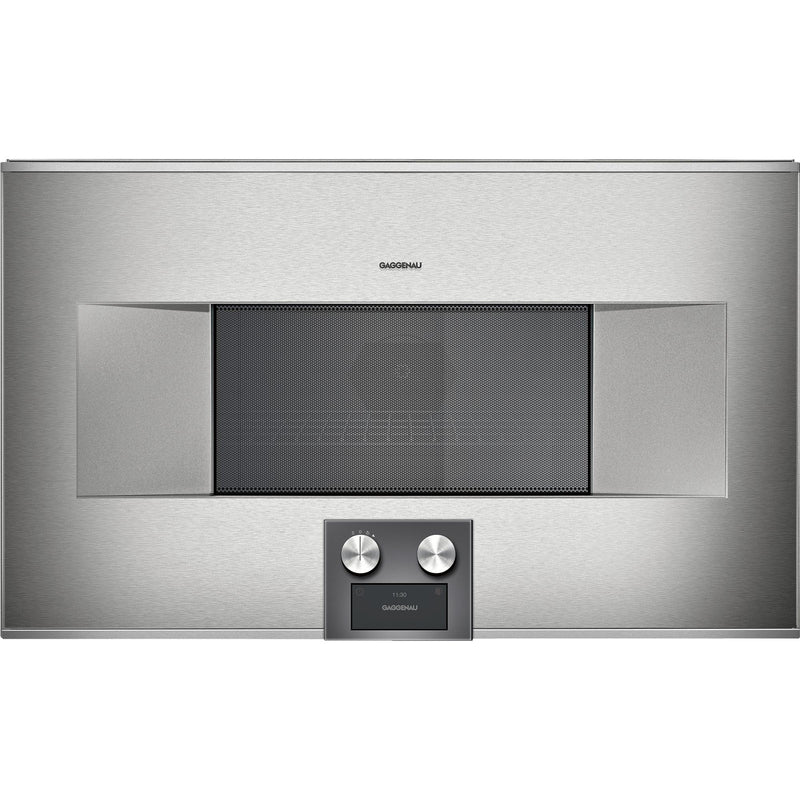 Gaggenau 30-inch, 1.3 cu.ft. Built-in Combi-Microwave Oven with Left Hinge BM 485 710 IMAGE 1
