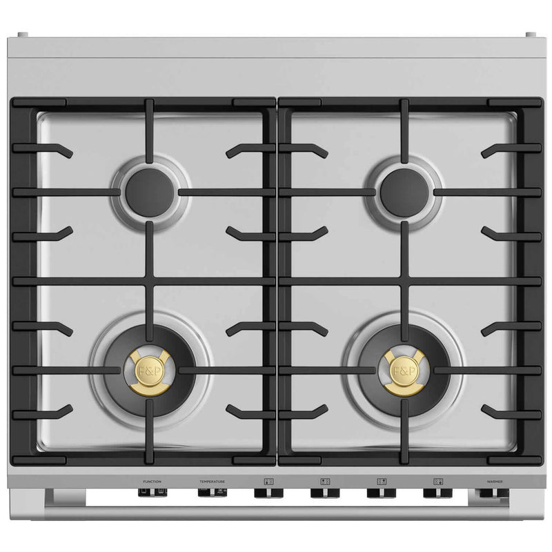 Fisher & Paykel 30-inch Freestanding Dual-Fuel Range with Warming Drawer OR30SCG6X1 IMAGE 3
