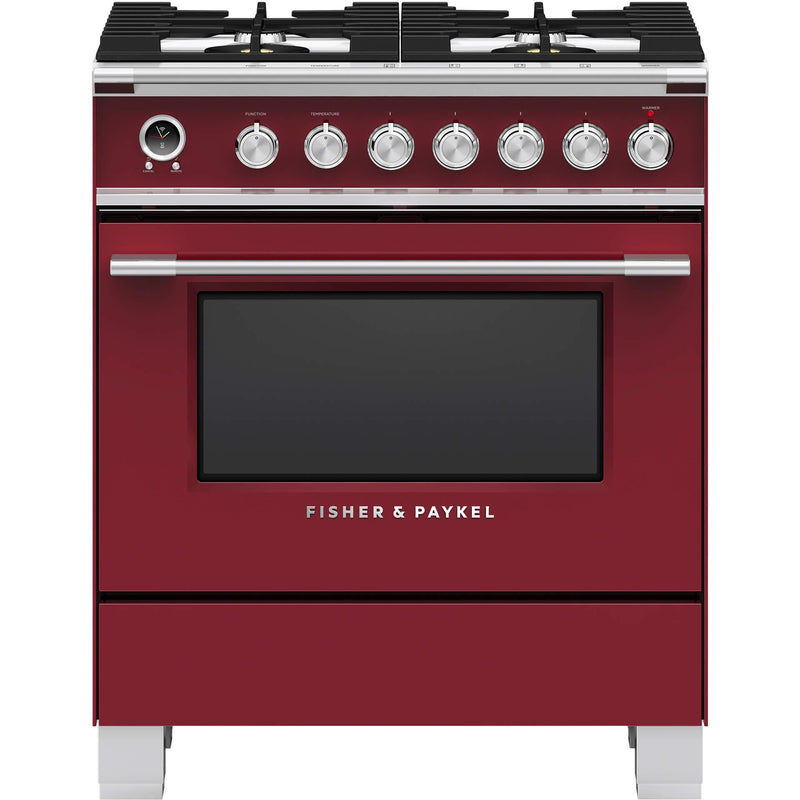 Fisher & Paykel 30-inch Freestanding Dual-Fuel Range with Warming Drawer OR30SCG6R1 IMAGE 1