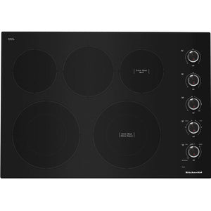 KitchenAid 30-inch Built-in Electric Cooktop with 5 Elements KCES550HBL IMAGE 1