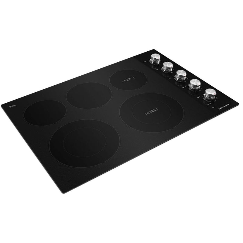 KCES550HBL KitchenAid 30inch Builtin Electric Cooktop with 5 Elements