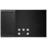 Maytag 36-inch Built-in Electric Cooktop with Reversible Grill and Griddle MEC8836HS IMAGE 2