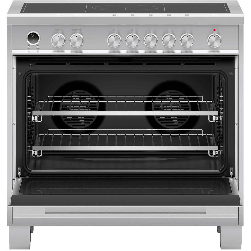 Fisher & Paykel 36-inch Freestanding Electric Induction Range with Self-Cleaning Oven OR36SDI6X1 IMAGE 2