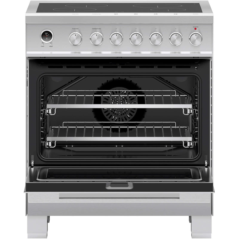 Fisher & Paykel 30-inch Freestanding Electric Induction Range with Self-Cleaning Oven OR30SDI6X1 IMAGE 2