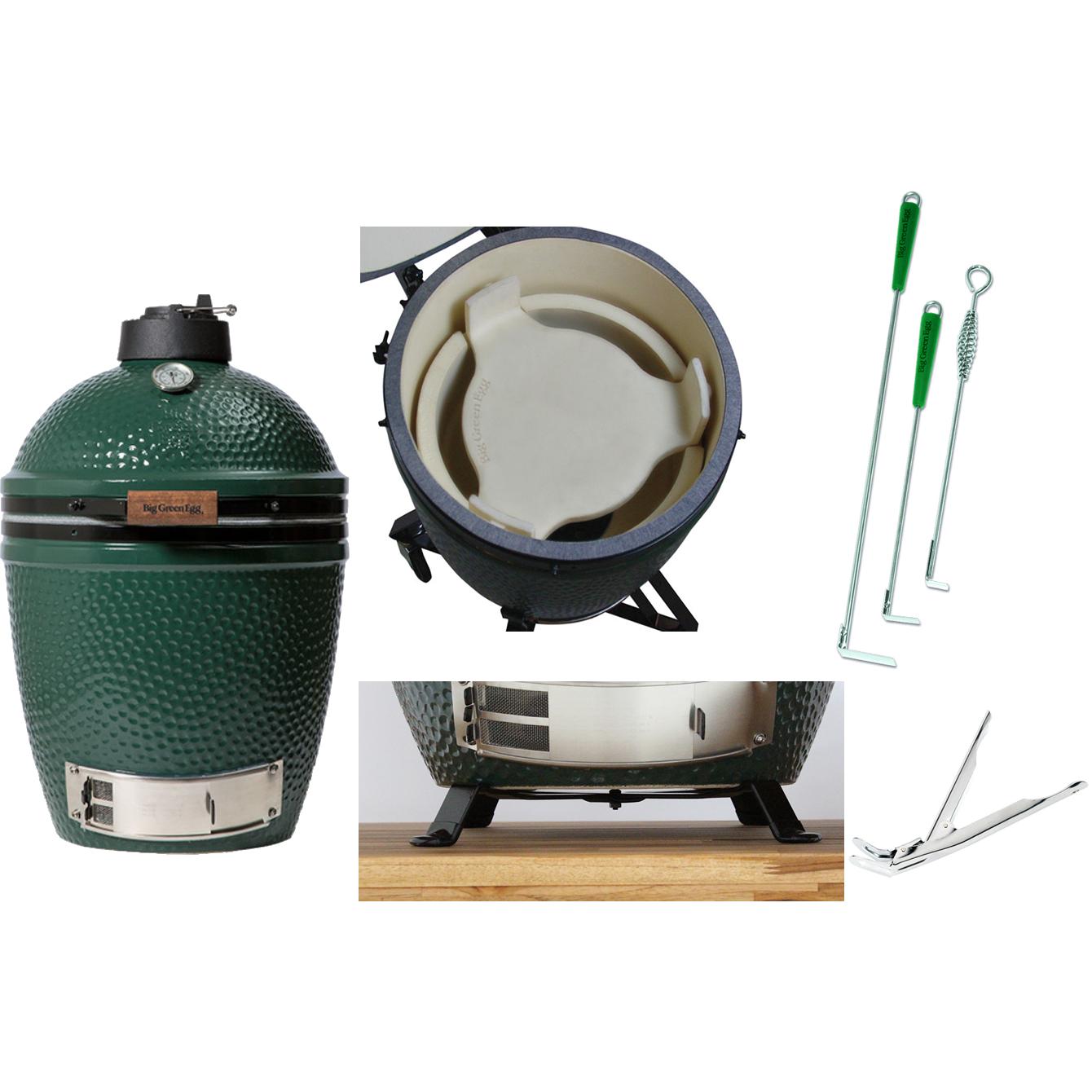 Big Green Egg Large BGE Built-In Kit Charcoal Smoker 389920 IMAGE 8