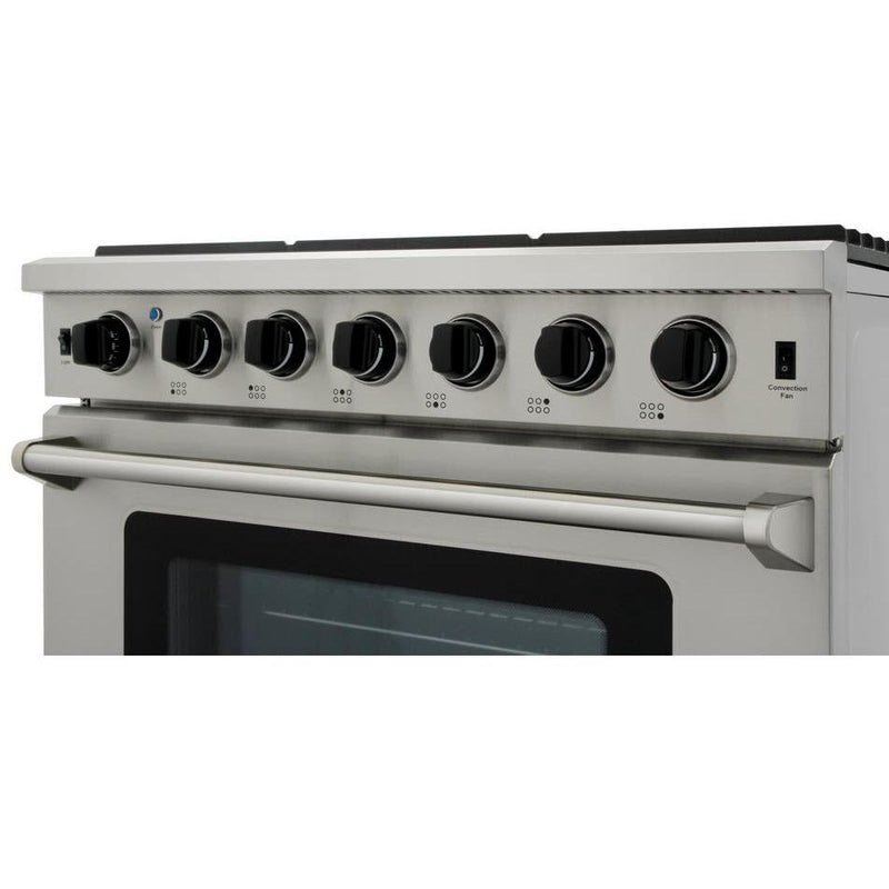 LRG3601U Thor Kitchen 36inch Freestanding Gas Range with Convection