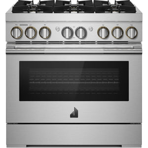 JennAir 36-inch Freestanding Dua-Fuel Range with JennAir® Culinary Center JDRP436HL IMAGE 1