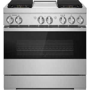 JennAir 36-inch Freestanding Dua-Fuel Range with JennAir® Culinary Center JDRP536HM IMAGE 1