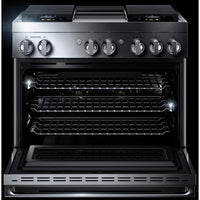 JennAir 36-inch Freestanding Dua-Fuel Range with JennAir® Culinary Center JDRP536HM IMAGE 2