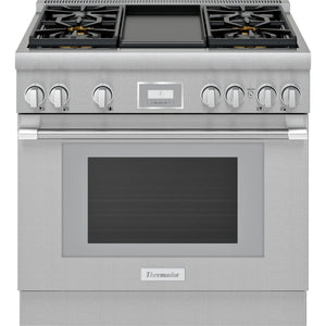 Thermador 36-inch Freestanding Gas Range with ExtraLow® Burners PRG364WDH IMAGE 1