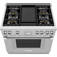 Thermador 36-inch Freestanding Gas Range with ExtraLow® Burners PRG364WDH IMAGE 2