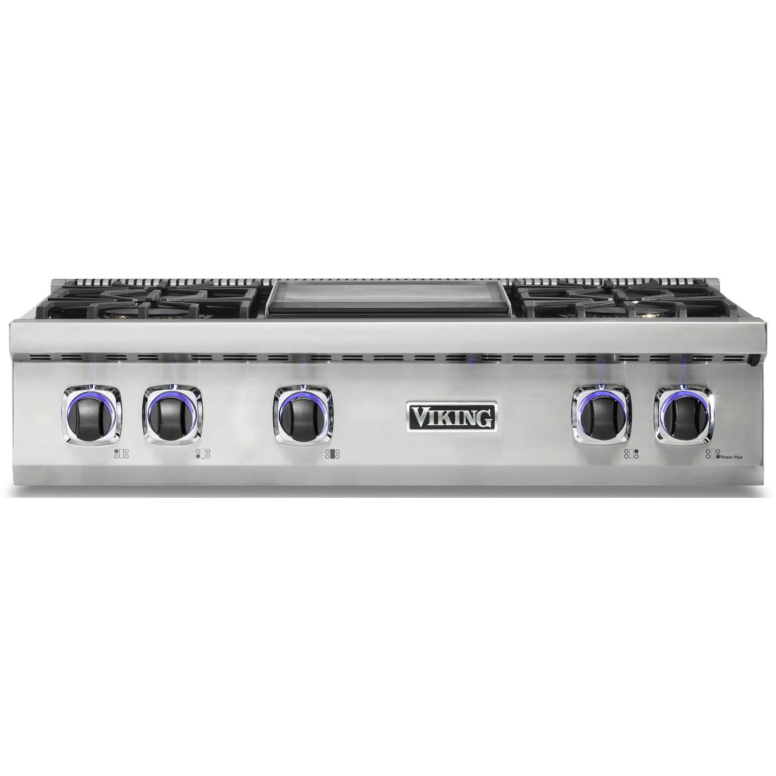 Viking 36-inch Built-in Gas Rangetop with Elevation™ Burners VRT736-4GSSLP IMAGE 1