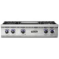 Viking 36-inch Built-in Gas Rangetop with Elevation™ Burners VRT736-4GSSLP IMAGE 1