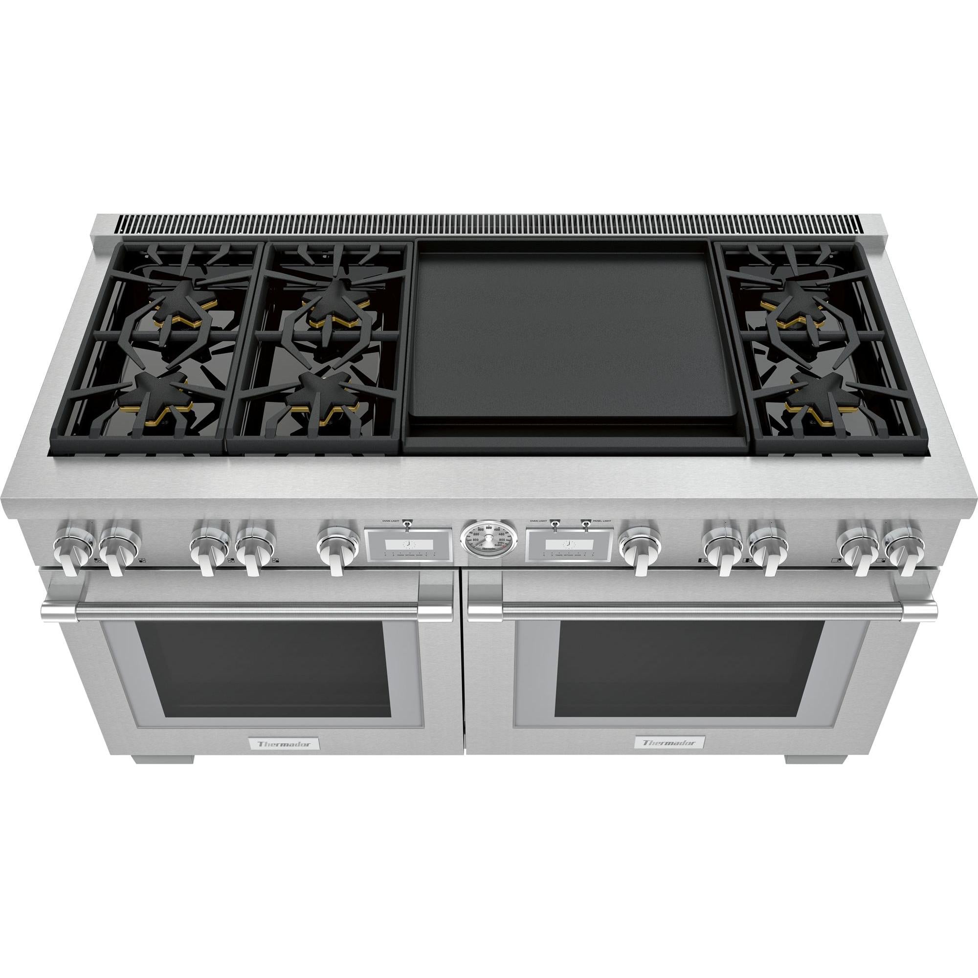 Thermador 60-inch Freestanding Dual-Fuel Range with ExtraLow® Burners PRD606WEG IMAGE 2