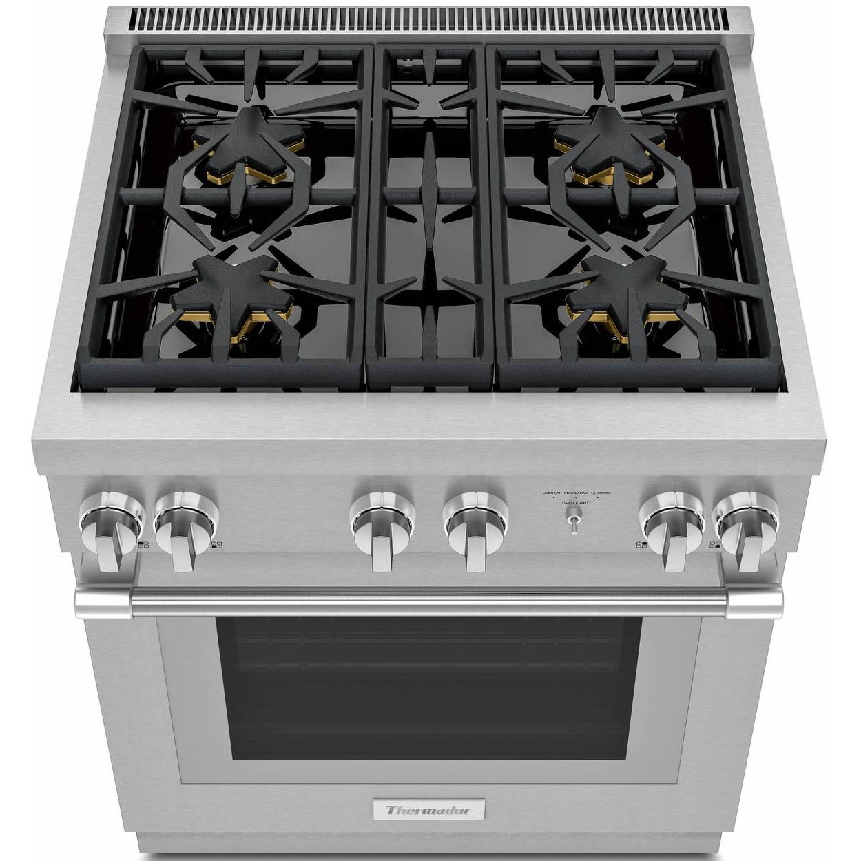 Thermador 30-inch Freestanding Dual Fuel Range with Star® Burner PRD304WHC IMAGE 2