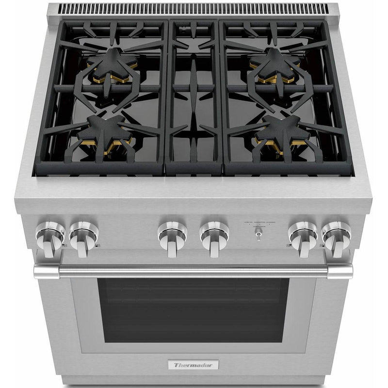 Thermador 30-inch Freestanding Dual Fuel Range with Star® Burner PRD304WHC IMAGE 2