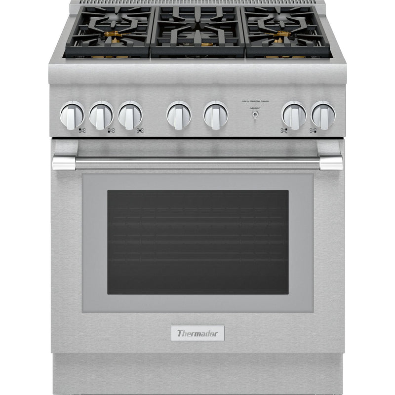 Thermador 30-inch Freestanding Dual Fuel Range with Five Star® Burners PRD305WHC IMAGE 1
