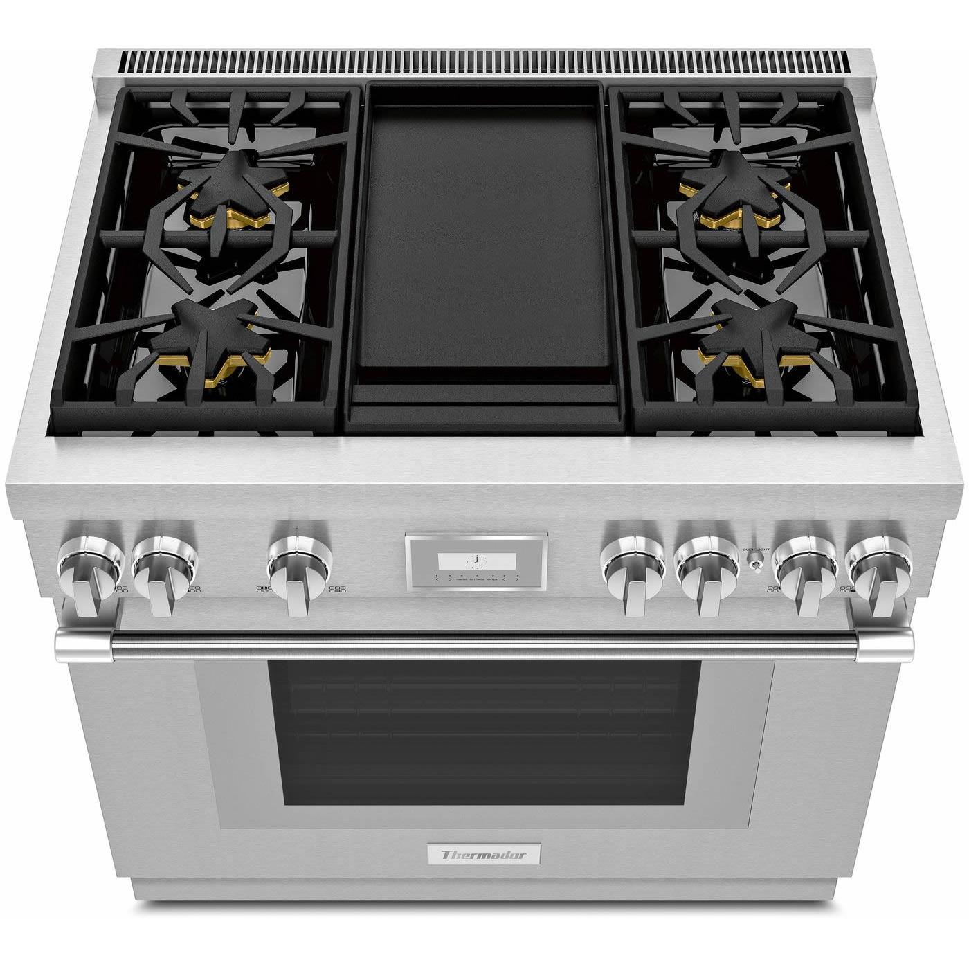 Thermador Ranges Dual Fuel PRD364WDHC IMAGE 2