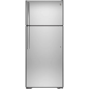 GE 30-inch 18 cu. ft. Top Freezer Refrigerator GTS18FSLKSS IMAGE 1