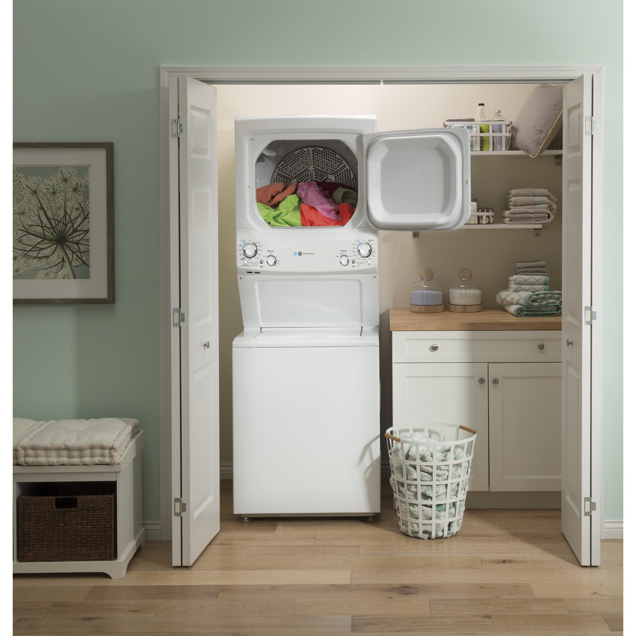 GE Laundry Centers Stacked Washer/Dryer GUD27EEMNWW IMAGE 5