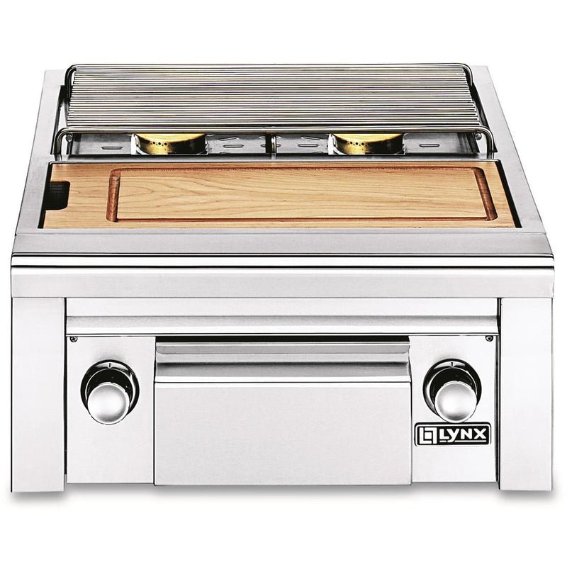 Lynx Professional Prep Center w. Double Side Burner Propane