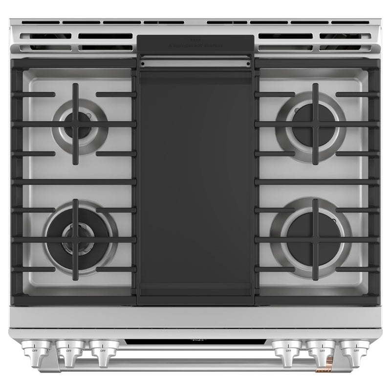 Café 30-inch Slide-in Gas Double Oven Range with Convection Technology CCGS750P2MS1 IMAGE 6