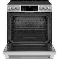 Café 30-inch Slide-in Electric Range with Warming Drawer CCES700P2MS1 IMAGE 4