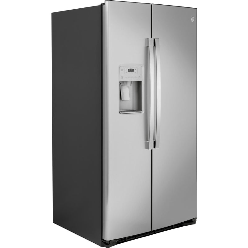 GSS25IYNFS GE 36inch, 25.1 cu.ft. Freestanding SidebySide