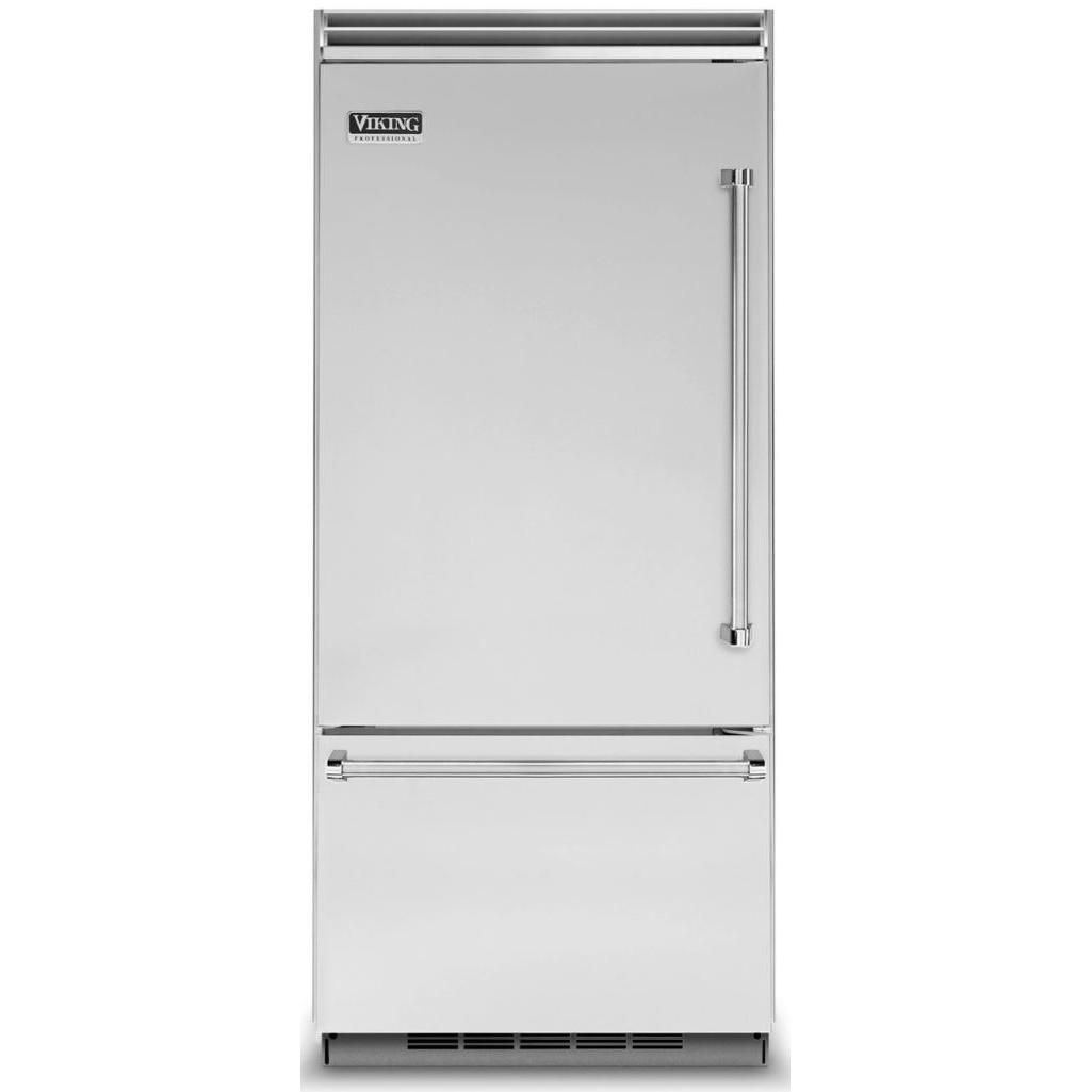 Viking 36-inch, 20.4 cu.ft. Built-in Bottom Freezer Refrigerator with Plasmacluster™ Ion Air Purifier VCBB5363ELSS IMAGE 1