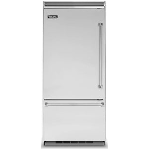 Viking 36-inch, 20.4 cu.ft. Built-in Bottom Freezer Refrigerator with Plasmacluster™ Ion Air Purifier VCBB5363ELSS IMAGE 1