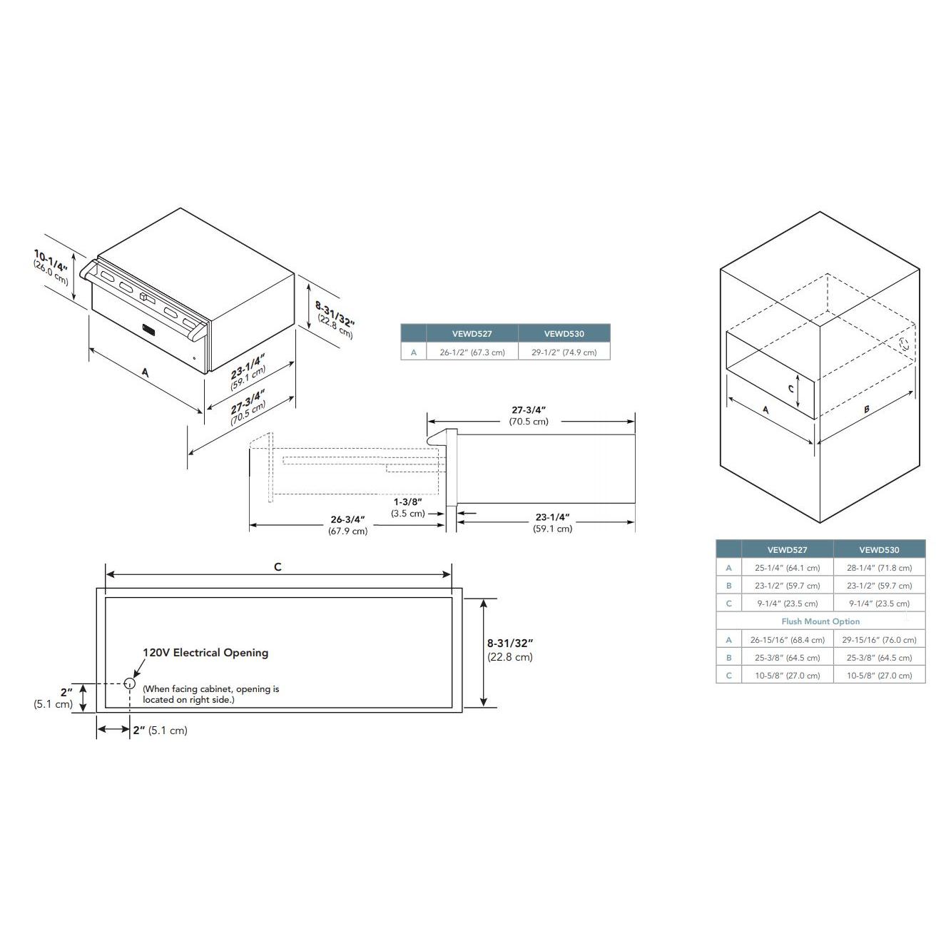 Brigade 30-inch Warming Drawer with Temperature Settings CVEWD530SS IMAGE 2