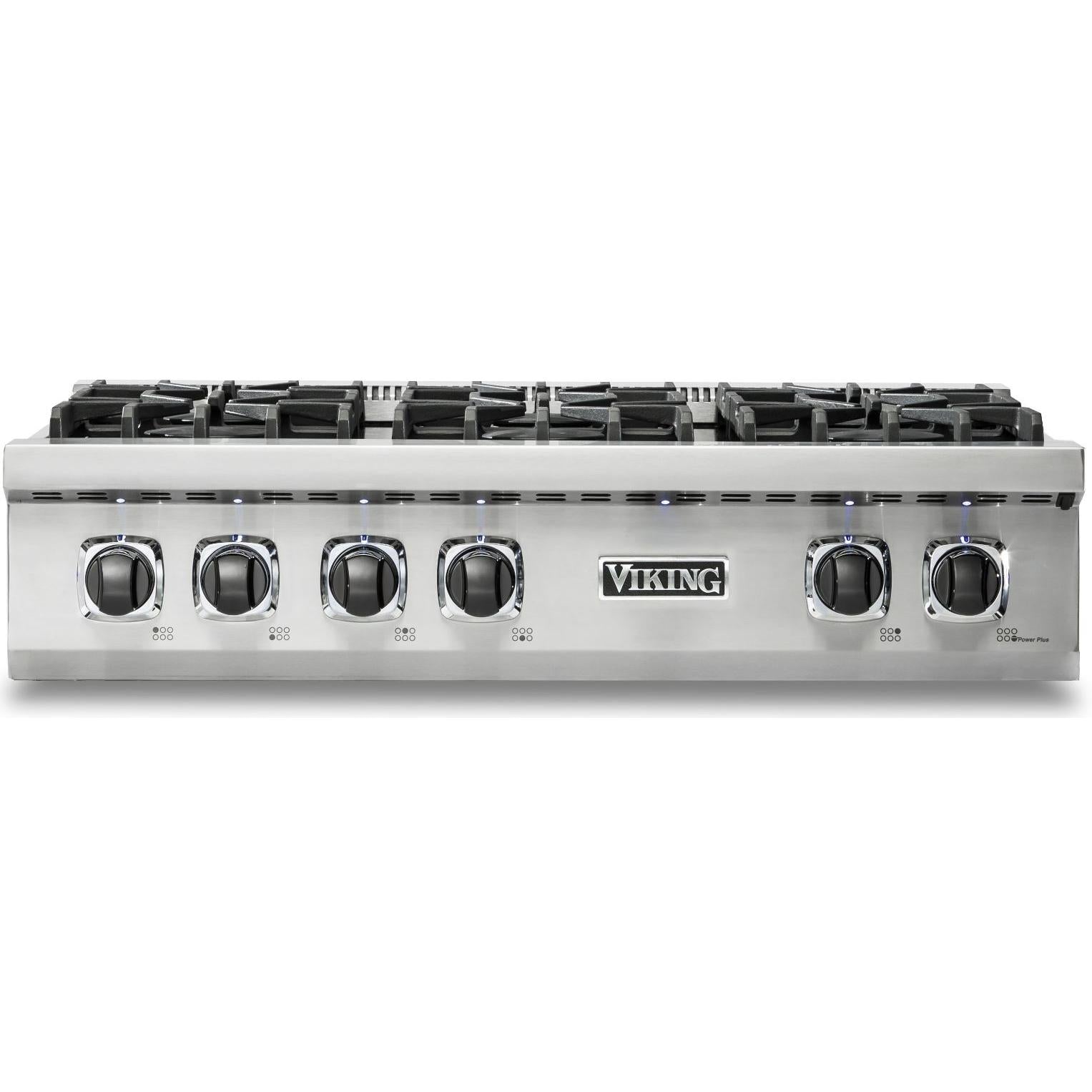 Viking 36-inch Gas Rangetop with TruPower Plus™ Burner VRT536-6BSS IMAGE 1