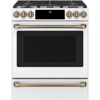 Café 30-inch Slide-in Dual Fuel Range with Warming Drawer CC2S900P4MW2 IMAGE 1