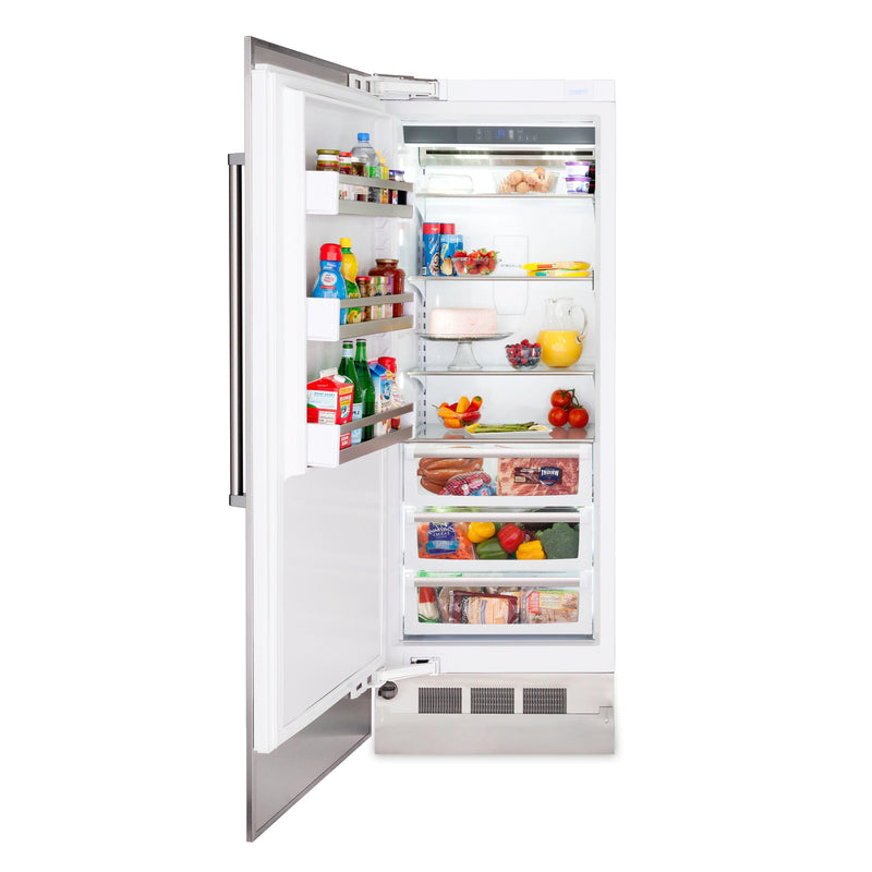 Viking 30-inch, 16.4 cu.ft. Built-in All Refrigerator with BlueZone™ Fresh Preservation Technology MVRI7300WLSS IMAGE 2
