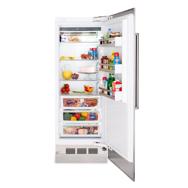 Viking 30-inch, 16.4 cu.ft. Built-in All Refrigerator with BlueZone™ Fresh Preservation Technology MVRI7300WRSS IMAGE 2