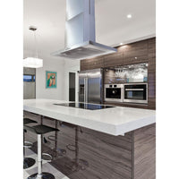 Kobe 36-inch Brillia SQB-2 Series Island Mount Range Hood ISX2136SQB-2 IMAGE 2
