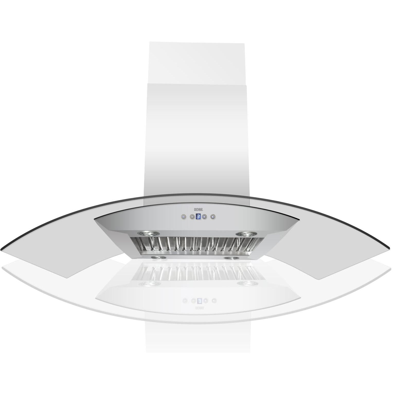 Kobe 30-inch Brillia Series Island Mount Range Hood ISX2430SQB-2 IMAGE 2
