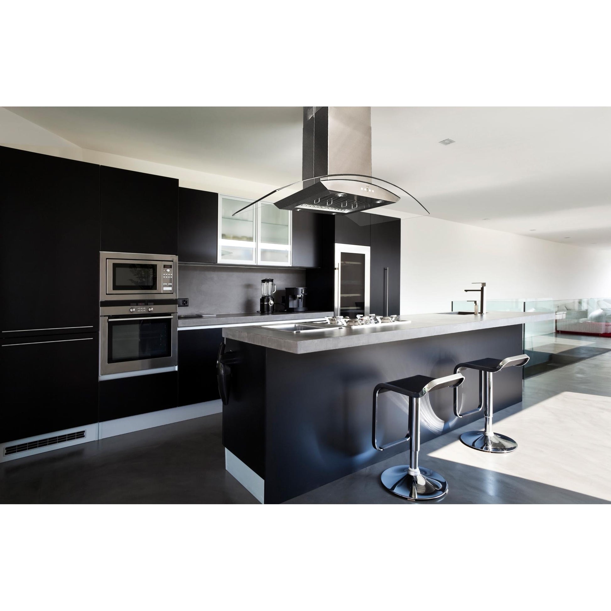 Kobe 30-inch Brillia Series Island Mount Range Hood ISX2430SQB-2 IMAGE 3