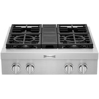 KitchenAid 30-inch Built-in Gas Rangetop with Ultra Power™ Dual-Flame Burners KCGC500JSS IMAGE 1