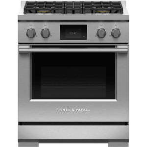 Fisher & Paykel 30-inch Freestanding Dual-Fuel Range with 4 Burners RDV3-304-N IMAGE 1