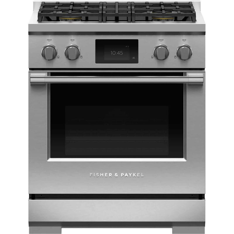 Fisher & Paykel 30-inch Freestanding Dual-Fuel Range with 4 Burners RDV3-304-L IMAGE 1