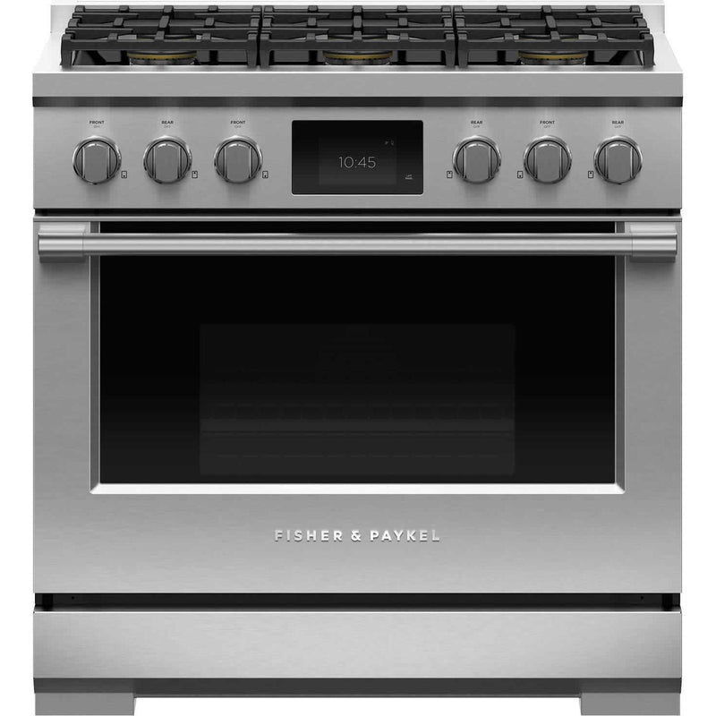 Fisher & Paykel 36-inch Freestanding Dual-Fuel Range with 6 Burners RDV3-366-N IMAGE 1