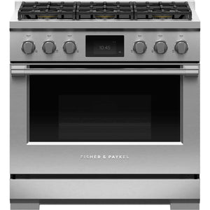 Fisher & Paykel 36-inch Freestanding Dual-Fuel Range with 6 Burners RDV3-366-L IMAGE 1