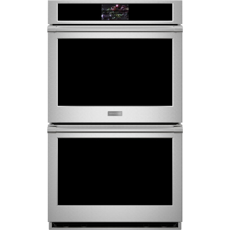 Monogram 30-inch, 10 cu.ft. Built-in Double Wall Oven with True European Convection ZTD90DPSNSS IMAGE 2