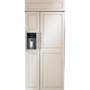 Monogram 36-inch, 20.4 cu.ft. Built-in Side-by-Side Refrigerator with External Water and Ice Dispenser ZISB360DNII IMAGE 1